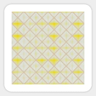 YELLOW DIAMOND DESIGN, DIAMOND PATTERN Sticker